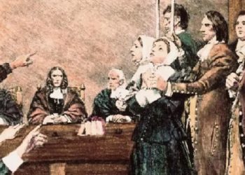 Ilustração de um julgamento de Salem - Getty Images