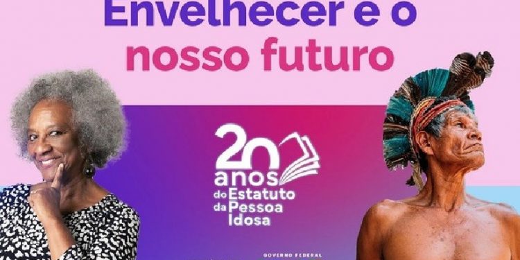 Banner de Campanha sobre os 20 anos do Estatuto da Pessoa Idosa | Divulgação (MDHC)