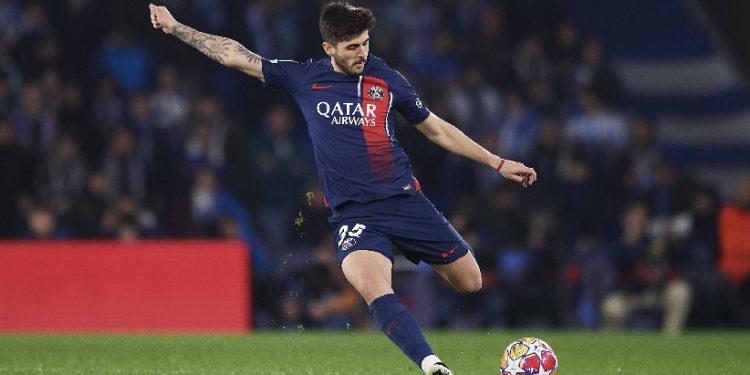Foto: Beraldo em ação pelo PSG / Imago Foto: Beraldo em ação pelo PSG / Imago