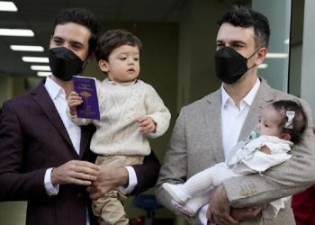 Javier e Jaime são os primeiros homens a se casar na história de Chile - Foto: Reprodução