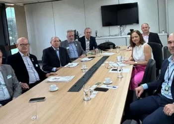A comitiva participou de dois encontros no Ministério da Agricultura e Pecuária para discutir melhorias nos despachos aduaneiros - Foto Divulgação