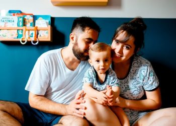 Vinícius, Vicente e Nathália - informações sobre autismo e sobre direitos dos autistas resguardaram a família - Foto: Romina Rios