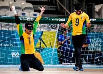 Equipe brasileira de goalball confirma o favoritismo em Santiago: tetracampeões. Foto: Miriam Jeske / CPB
