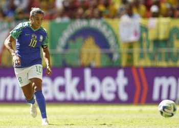 RECORD DATE NOT STATED 2nd July 2023: Stadium Garrinch, Bras& xedlia, DF, Brazil: Womens international lfootball friendly, Brazil versus Chile: Marta of Brazil PUBLICATIONxNOTxINxUK ActionPlus12526712 AdalbertoxMarques