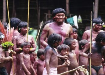 Davi Yanomami em uma comunidade, Brasil. © Survival