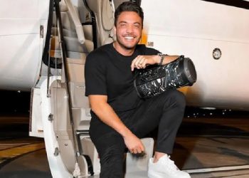 Wesley Safadão em seu avião particular. Foto: Reprodução/ Instagram