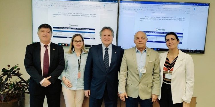 Mesa diretora do Codefoz está cumprindo agenda de reuniões com instituições - Foto: Divulgação Mesa diretora do Codefoz está cumprindo agenda de reuniões com instituições - Foto: Divulgação