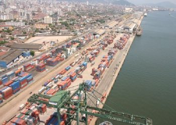Porto de Santos, em São Paulo. Foto: Reprodução/Agência Brasil