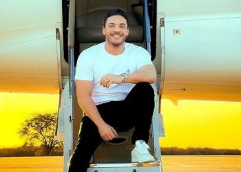 Wesley Safadão em seu avião particular. Foto: Reprodução/ Instagram