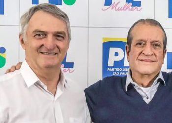 Renato Bolsonaro e o presidente nacional do PL, Valdemar da Costa Neto.| Foto: Reprodução / Instagram