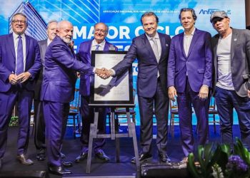 Presidente Lula durante a cerimônia de inauguração da nova sede da Anfavea em São Paulo - Foto: Ricardo Stuckert/PR
