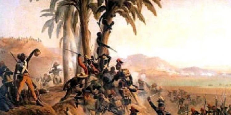 Combate entre tropas haitianas e francesas