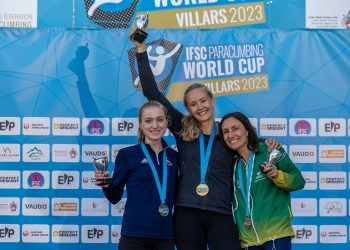 Marina Dias conquista o bronze na última etapa da Copa do Mundo de Paraescalada - Foto: Jan Virt/IFSC