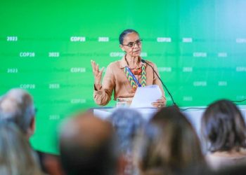 A ministra Marina Silva afirmou que o acordo permitirá apoiar as cadeias de produção necessárias para a restauração florestal, gerando emprego e renda na área rural e permitindo que a restauração possa ser feita em escala maior - Foto: Estevam / Audiovisu