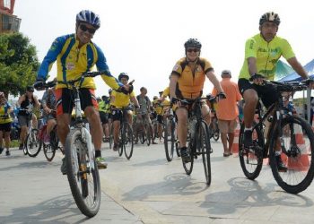 Passeio de bicicleta Pedal da Paz, no centro do Rio de Janeiro (maio de 2018). Foto: Tomaz Silva/Agência Brasil