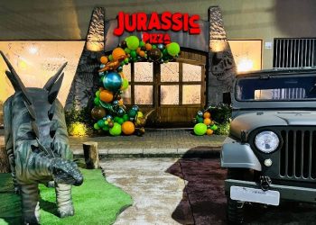 Este mês, a Jurassic Pizza comemora 4 anos de funcionamento em Foz do Iguaçu, com expansão em andamento na fronteira e em Curitiba. (Foto Assessoria)