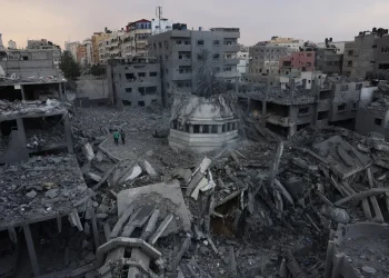 Destruição em Gaza. © Mohammed ABED