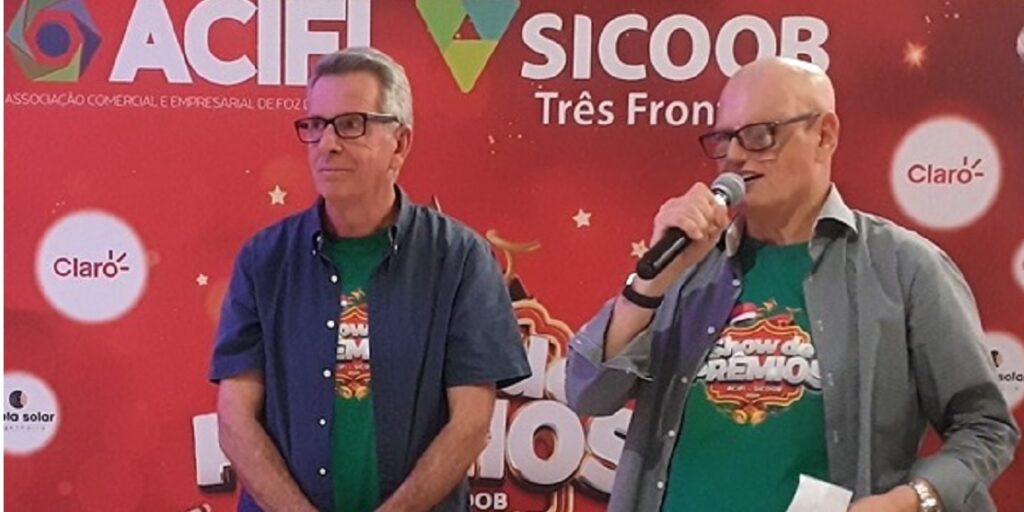 Presidente do Conselho Superior, Rodiney Alamini; e presidente da ACIFI, Danilo Vendruscolo - Foto divulgação