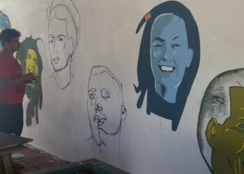 Grafiteiro de Foz do Iguaçu, Bianor Junior. Foto: Amilton Farias.