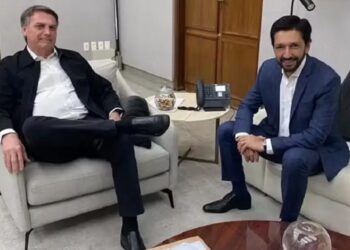 O ex-presidente Jair Bolsonaro (PL) e o prefeito de São Paulo, Ricardo Nunes (MDB) (Foto: Divulgação)
