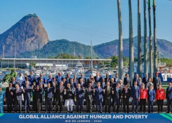 Foto de família dos líderes do G20 no Rio de Janeiro. Consensos contemplam as prioridades brasileiras na presidência do grupo. Foto: Ricardo Stuckert / PR