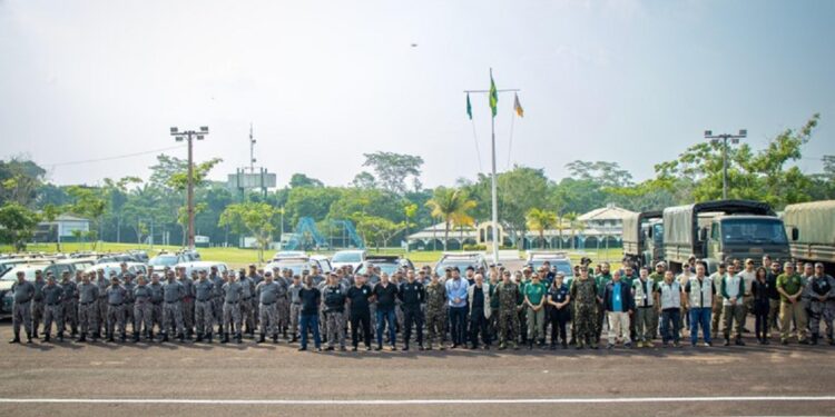 Equipes com integrantes de diversas áreas do Governo Federal mobilizadas para a desintrusão. Foto: Casa Civil