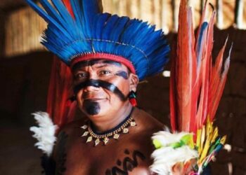 Fernando Palimitheli, cacique da comunidade Palimiú, na Terra Indígena Yanomami | Foto: Bruno Mancinelle - Casa de Governo/CC