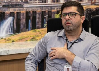 Marcos Rogério Pinto, gerente de Gestão da Comunicação Social de Itaipu. Foto: William Brisida/Itaipu Binacional.
