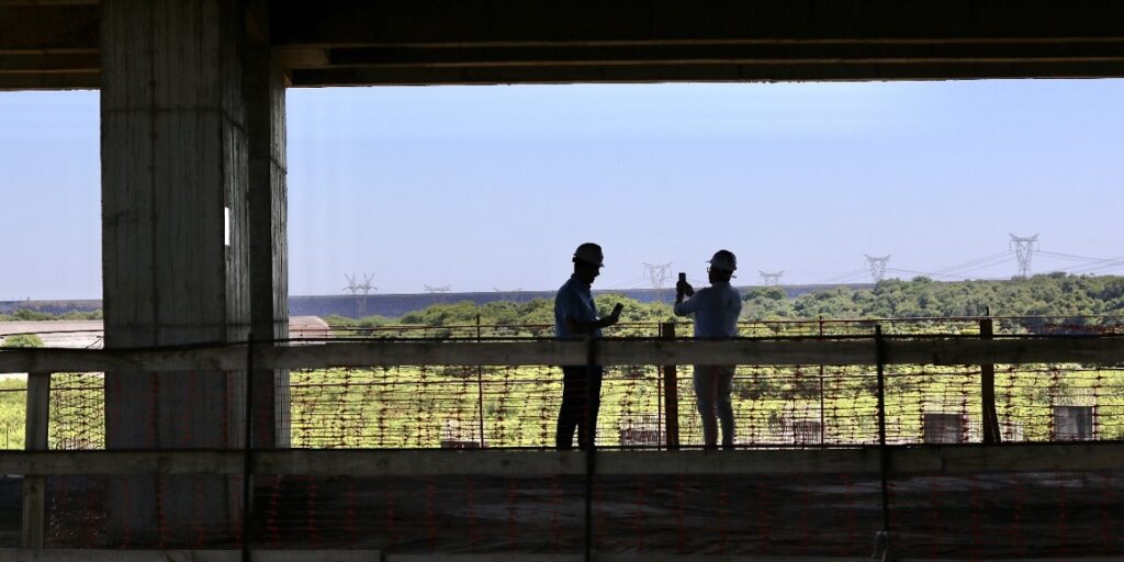 Visita à obra do novo campus da UNILA. Foto: Fernanda Yumi/UNOPS