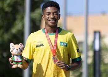 Welton Juvenal, atleta de Badminton, é beneficiário do Bolsa Atleta. Foto: Célio Júnior