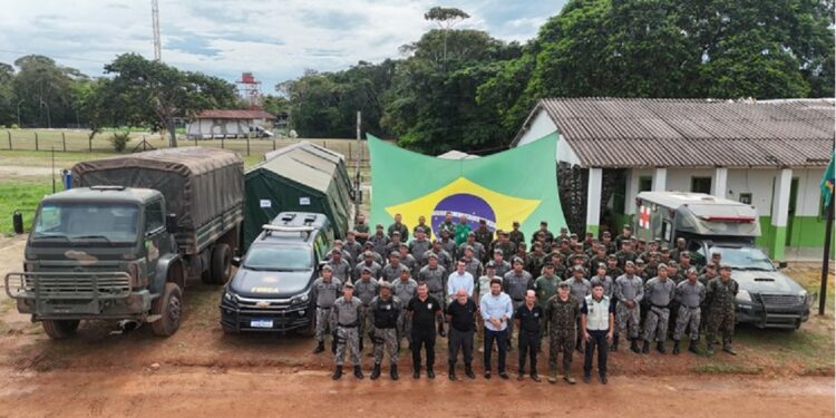 Coordenada pela Casa Civil, a Operação de Desintrusão da Terra Indígena Munduruku mobilizou uma força-tarefa composta por diversos órgãos federais - Foto: Secom/PR Coordenada pela Casa Civil, a Operação de Desintrusão da Terra Indígena Munduruku mobilizou uma força-tarefa composta por diversos órgãos federais - Foto: Secom/PR