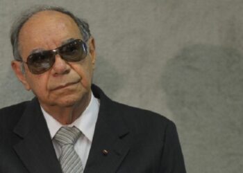 Coronel Carlos Alberto Brilhante Ustra em depoimento à Comissão Nacional da Verdade, em maio de 2013. Crédito: Wilson Dias/Agência Brasil