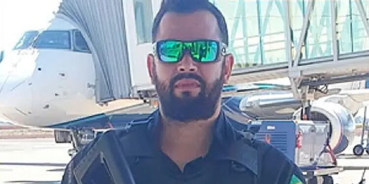 O policial penal Jorge Guaranho é réu por homicídio duplamente qualificado. Ele assassinou a tiros Marcelo Arruda, tesoureiro do PT, durante festa de aniversário — Foto: Reprodução O policial penal Jorge Guaranho é réu por homicídio duplamente qualificado. Ele assassinou a tiros Marcelo Arruda, tesoureiro do PT, durante festa de aniversário — Foto: Reprodução