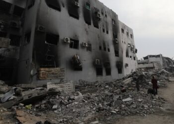 Hospital Kamal Adwan, severamente danificado por ataques israelenses. © Nour Alsaqqa/MSF