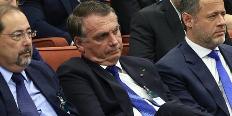 Bolsonaro no banco dos réus (Foto: Rosinei Coutinho - STF) Bolsonaro no banco dos réus (Foto: Rosinei Coutinho - STF)