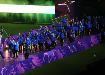 Brasil participa da Cerimônia de Abertura nos Jogos Pan-americanos Júnior 2025 (Foto: Miram Jeske/COB)
