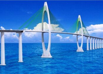 Obra bilionária na Bahia colocará Brasil no mapa das maiores pontes do mundo. Foto: Divulgação