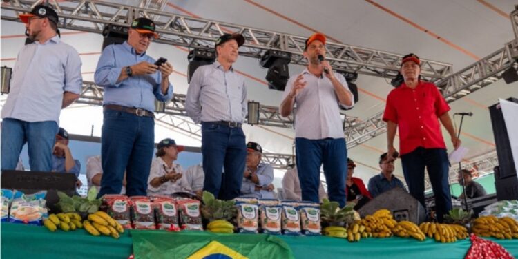 Unidade instalada no assentamento Eli Vive vai gerar 30 empregos diretos e beneficiar agricultores familiares da região. Créditos: Leonardo Andreiko Unidade instalada no assentamento Eli Vive vai gerar 30 empregos diretos e beneficiar agricultores familiares da região. Créditos: Leonardo Andreiko