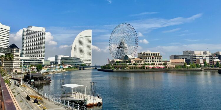 Vista do Porto Marítimo de Yokohama. Foto de Miw/Pexels