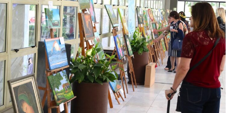 Pinturas revelam histórias, afetos e novas possibilidades na terceira idade. Créditos: Valdir Amaral/Alep