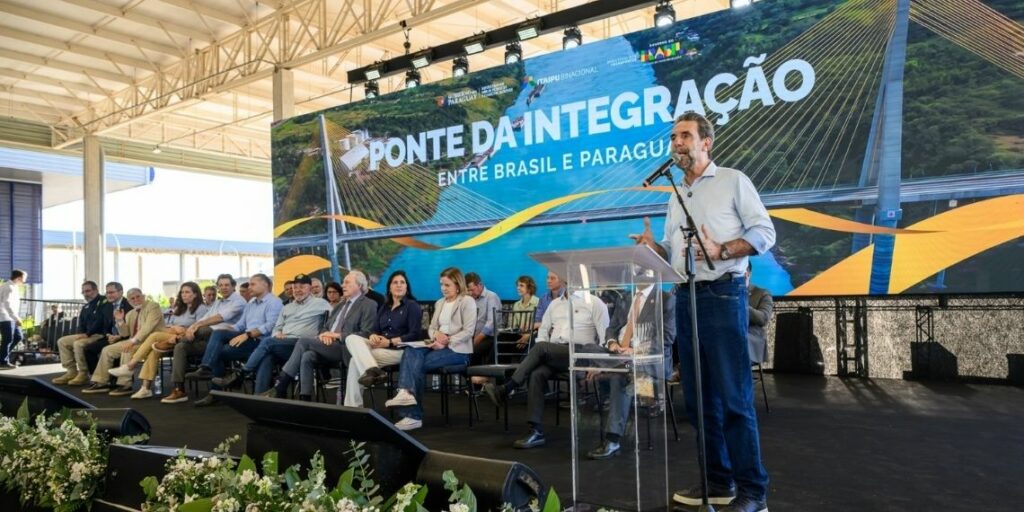 Anúncio foi feito pelo diretor-geral brasileiro, Enio Verri, durante cerimônia da abertura da Ponte da Integração. Foto: William Brisida/Itaipu Binacional.