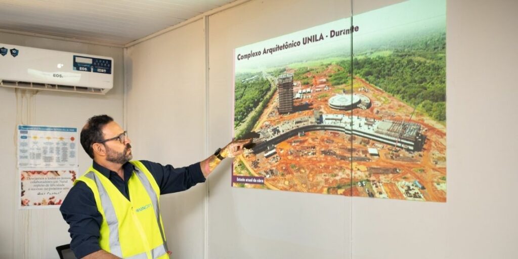 Ronaldo Schiavoni, coordenador técnico do Unops na obra. Foto: Rubens Fraulini/Itaipu Binacional.