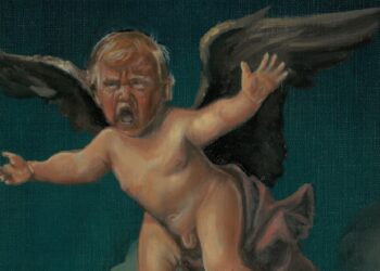 Detalhe de pintura de Ilma Gore que ilustra a revista Margem Esquerda #45
