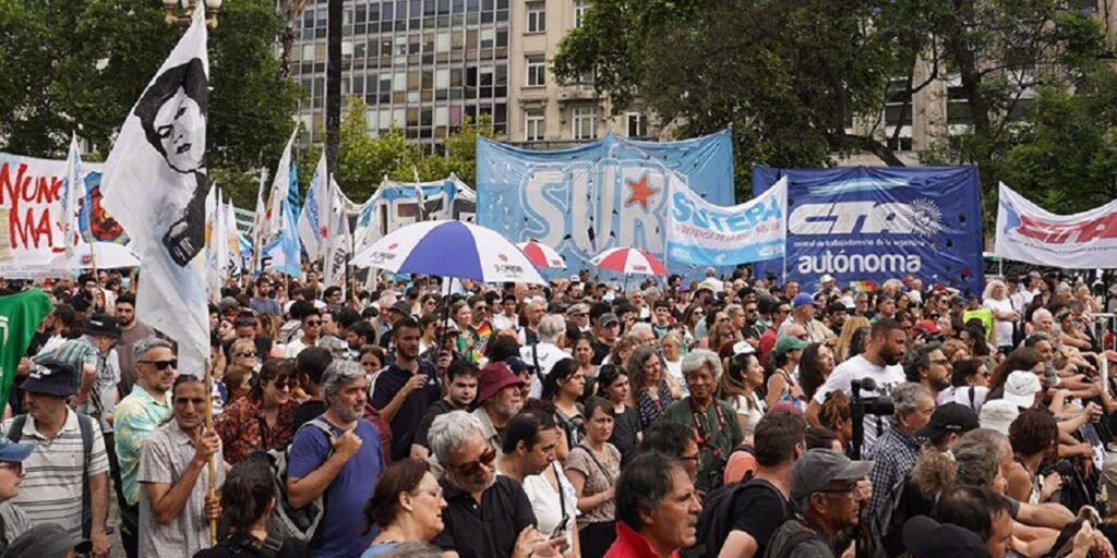 CGT e CTA lideram mobilização nacional contra pacote do governo. Foto: CTA
