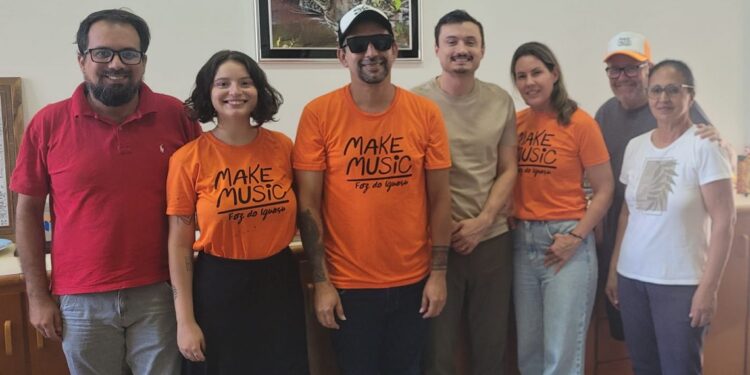 Make Music Day Foz ocorre anualmente em 21 de junho. Foto: Divulgação/Make Music Day Foz Make Music Day Foz ocorre anualmente em 21 de junho. Foto: Divulgação/Make Music Day Foz