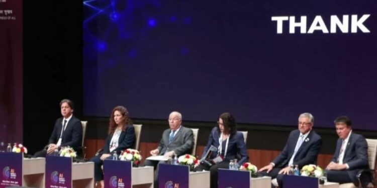 Ministros brasileiros durante o painel "IA para o bem de todos: perspectivas brasileiras sobre o futuro da IA" - Foto: Reprodução.