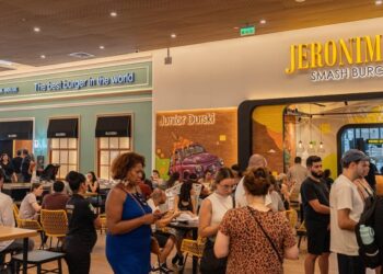 Unidade do Madero no Paraguai mantém o padrão arquitetônico e gastronômico das lojas brasileiras. Foto: 
Divulgação Shopping China.