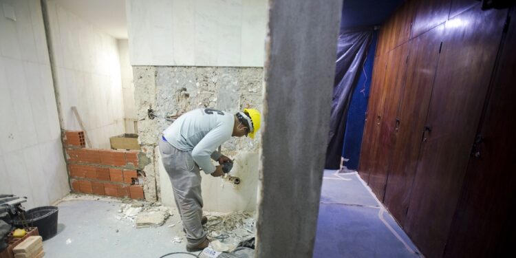 Plenário do Senado em obras em 2016 da construção do primeiro banheiro feminino. Foto: Divulgação/Senado 2016 Plenário do Senado em obras em 2016 da construção do primeiro banheiro feminino. Foto: Divulgação/Senado 2016