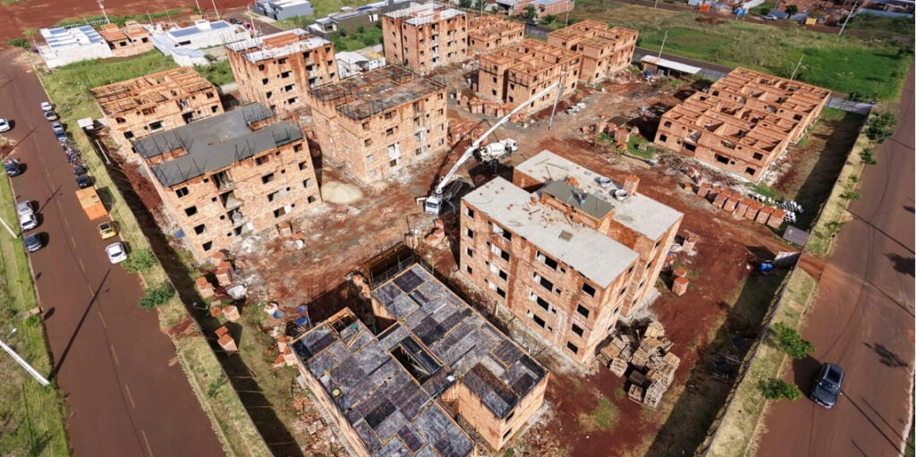 Recursos federais do Minha Casa Minha Vida financiam construção. Foto: PMFI.