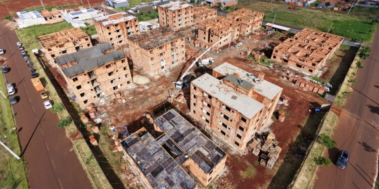 Recursos federais do Minha Casa Minha Vida financiam construção. Foto: PMFI. Recursos federais do Minha Casa Minha Vida financiam construção. Foto: PMFI.